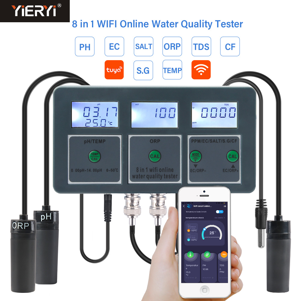 Ec Meter Digital - WiFi Tuya Thông Minh PH Meter