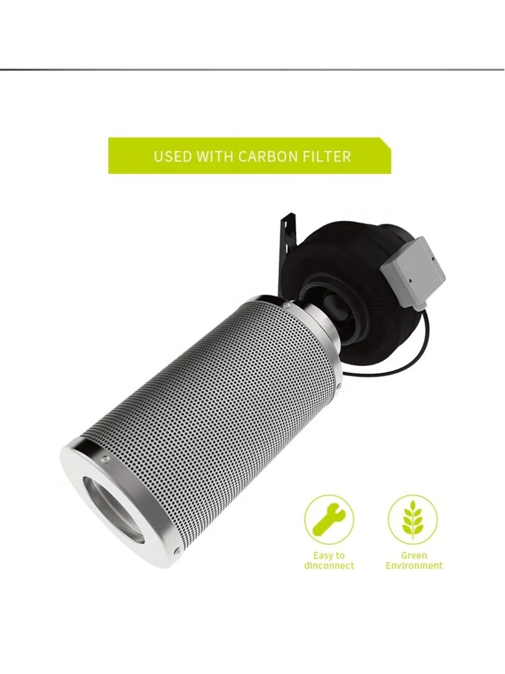 Carbon Filter Inline - ETL-listed in-line fan carbon filters for