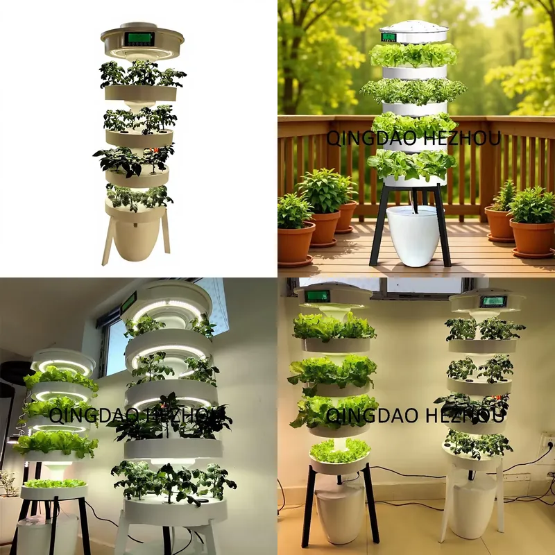 Hydroponic Tower Planter - Hezhou Intelligence Hydroponic System for Home