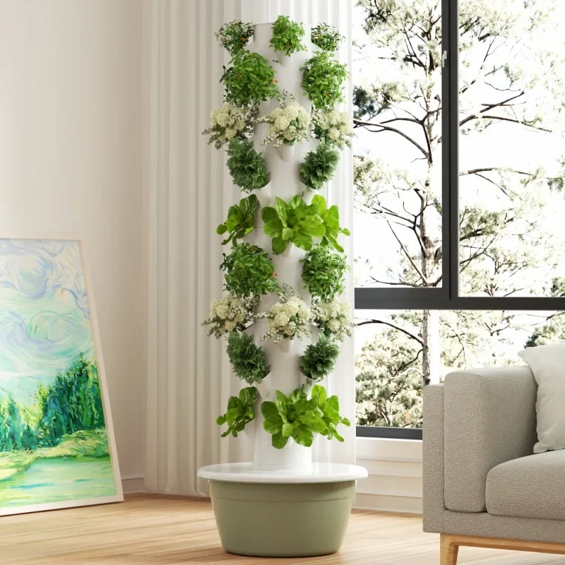 Home Smart Vegetable Planter V - đánh giá và giá Hydroponic Tower Planter