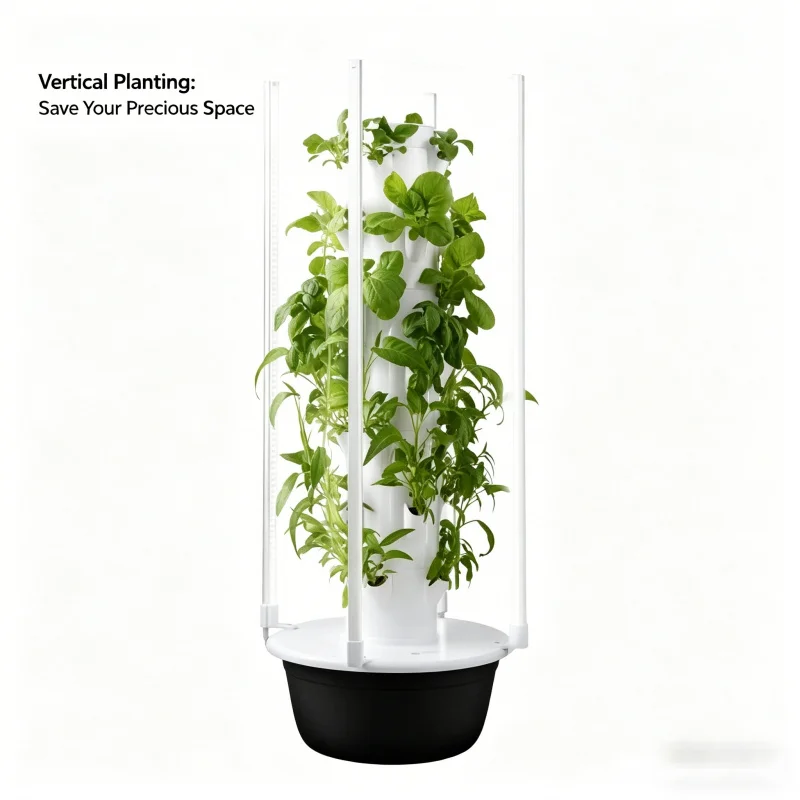 5-Layer Spacetree Hydroponic T - đánh giá và giá Hydroponic Tower Planter