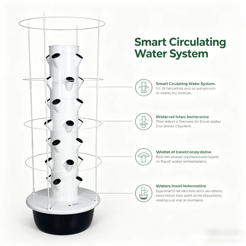Spacetree Vertical Hydroponic  - đánh giá và giá Hydroponic Tower Planter