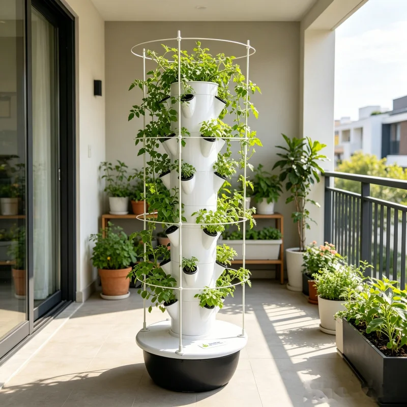 9 Layer Aeroponic Hydroponic V - đánh giá và giá Hydroponic Tower Planter