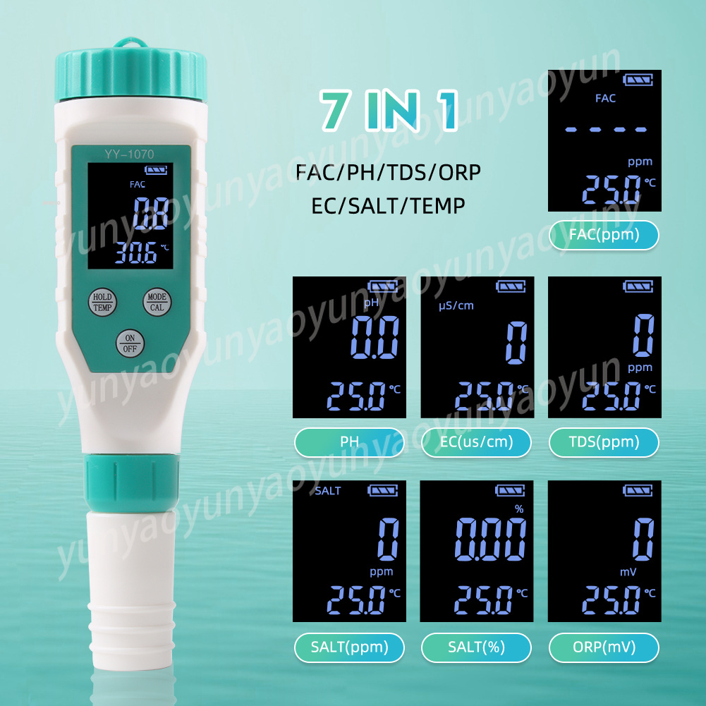 7 in 1 Digital Water Quality T - đánh giá và giá Ec Meter Digital