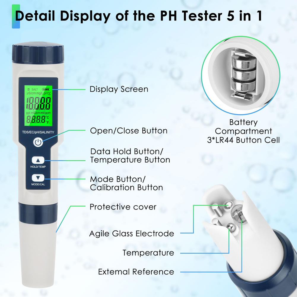 Digital Chlorine Meter PH Test - đánh giá và giá Ec Meter Digital