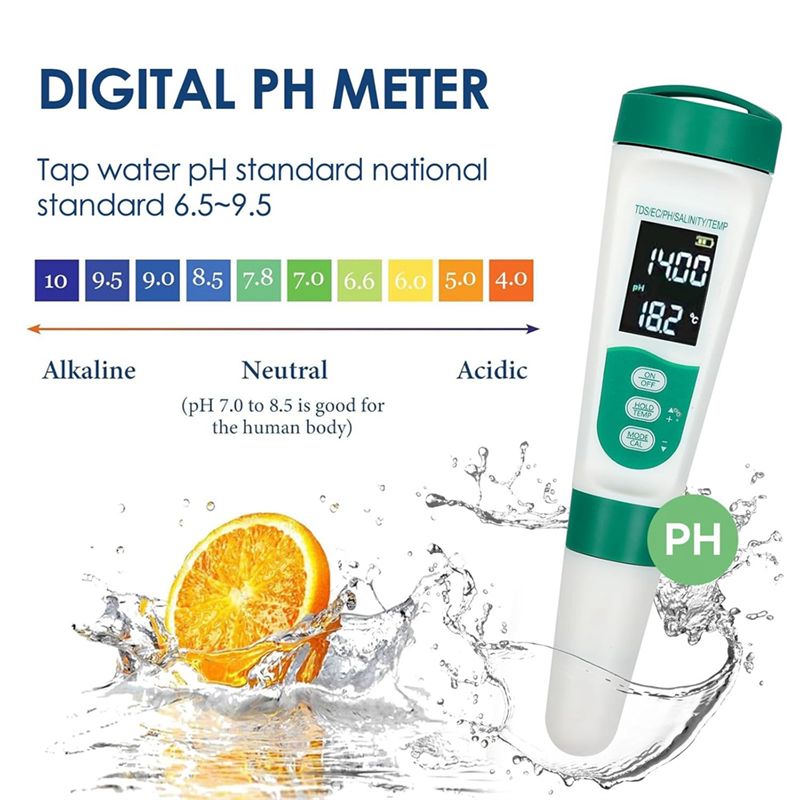 AT02-5 In1 Digital PH Meter Hi - đánh giá và giá Ec Meter Digital