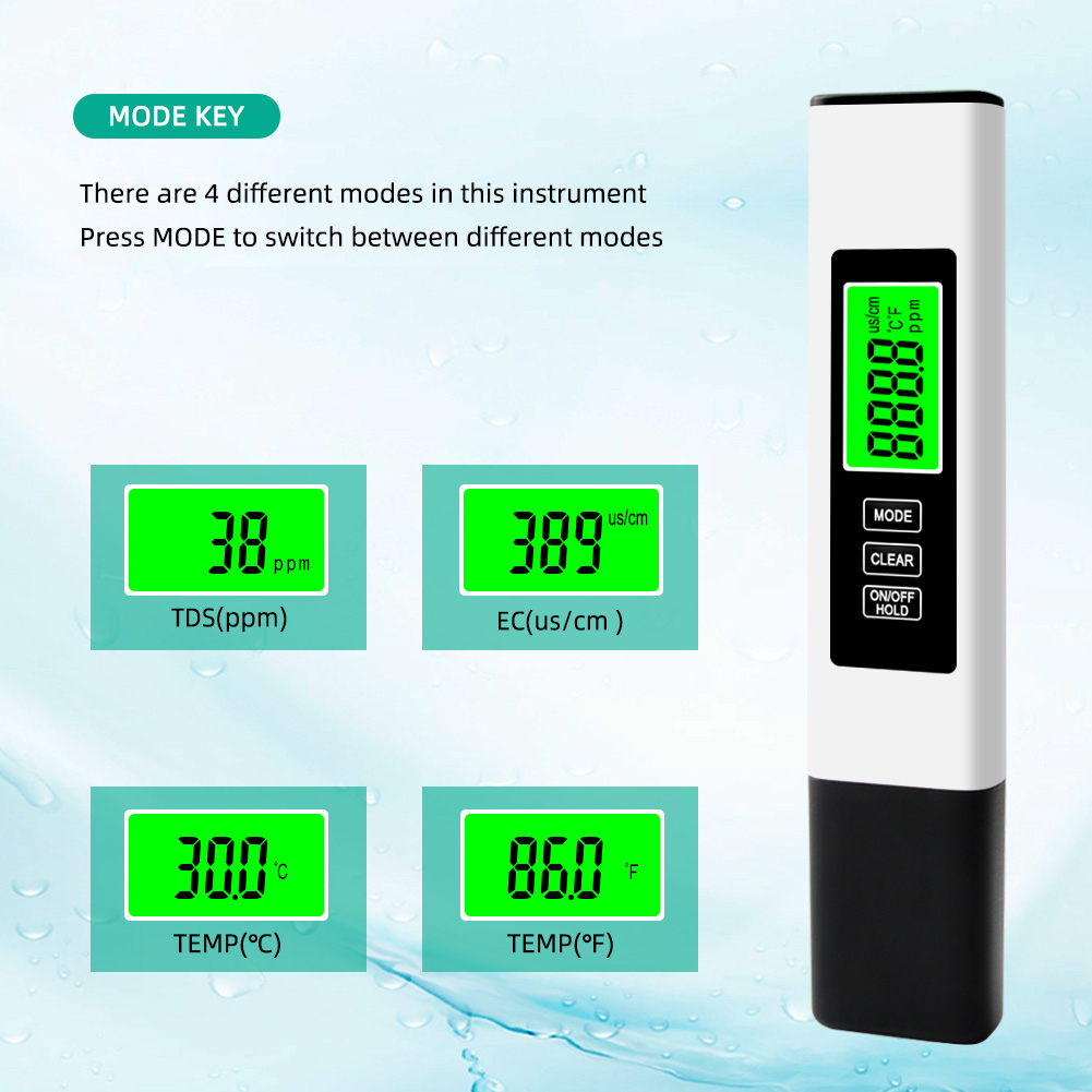 4 in 1 Digital Water Tester TD - đánh giá và giá Ec Meter Digital