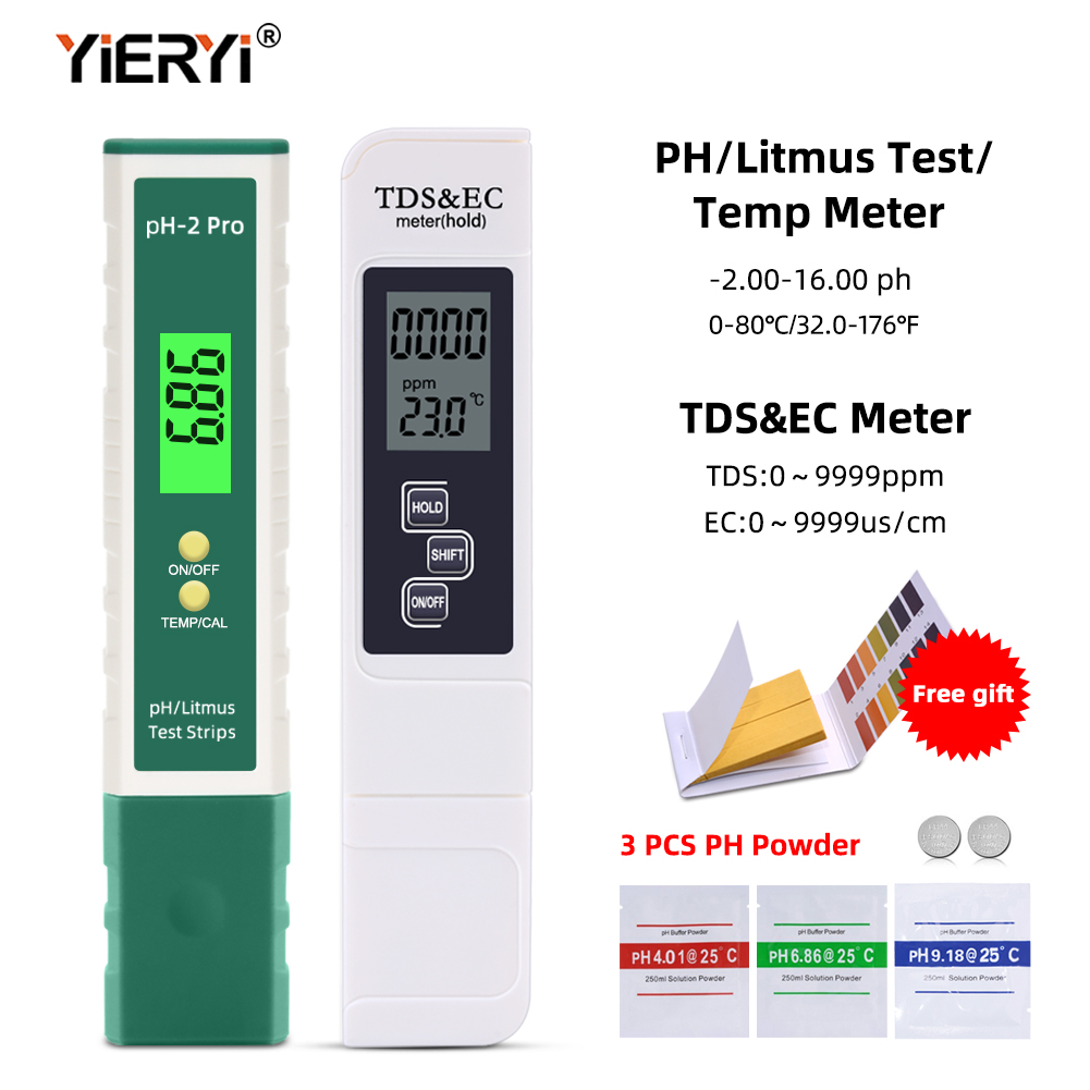 2 Cái/bộ Di Động Nhiệt Độ Kỹ T - đánh giá và giá Ec Meter Digital