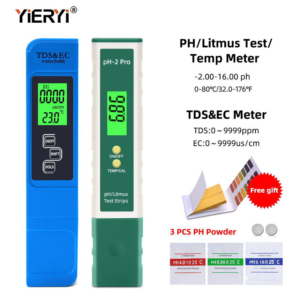 2 Cái/bộ Di Động Nhiệt Độ Kỹ T - đánh giá và giá Ec Meter Digital