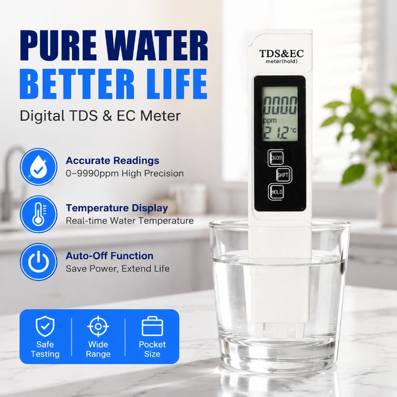 White Digital Water Quality Te - đánh giá và giá Ec Meter Digital