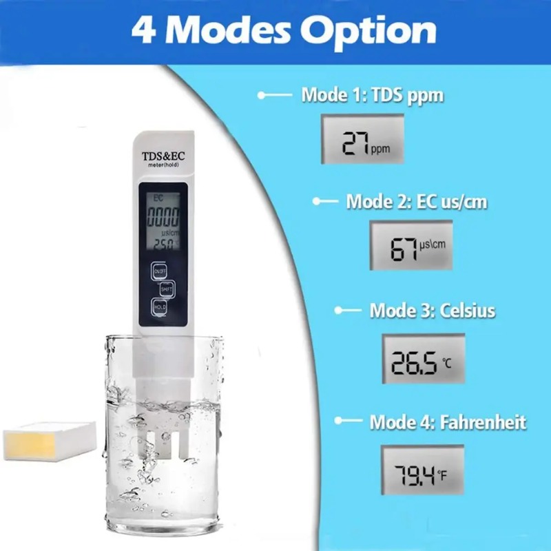 White Digital Water Quality Te - đánh giá và giá Ec Meter Digital
