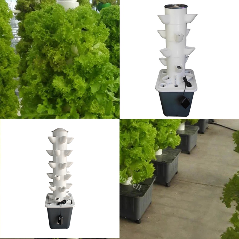Vertical Hydroponic Tower Gree - đánh giá và giá Hydroponic Tower Planter