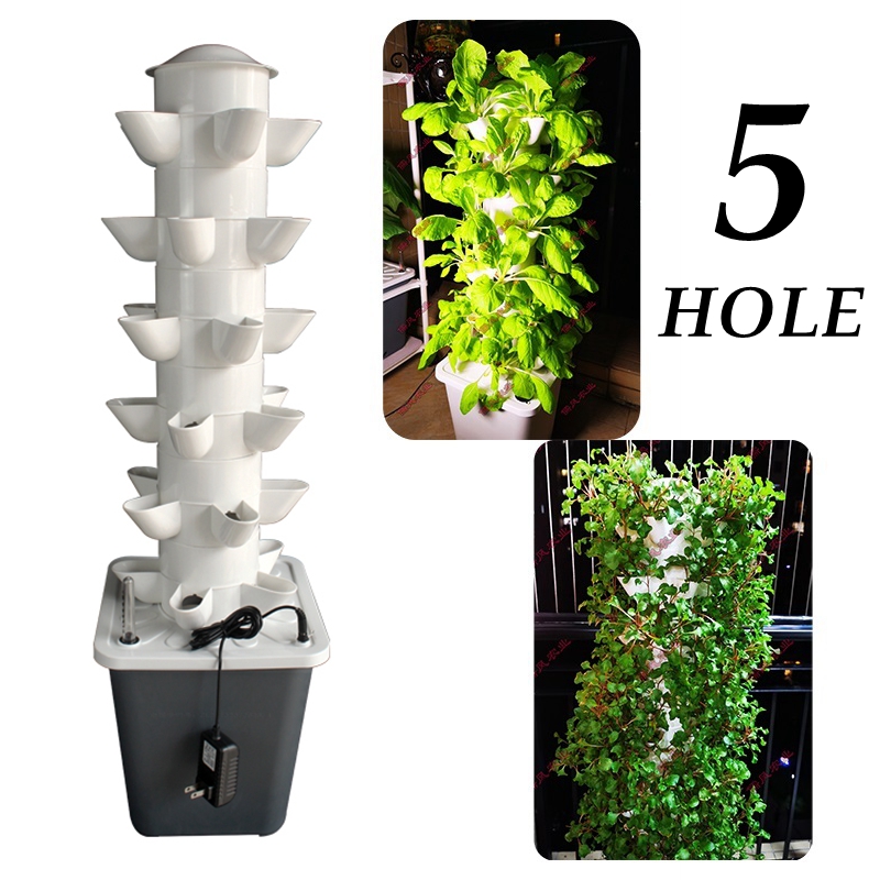 Vertical Hydroponic Tower Gree - đánh giá và giá Hydroponic Tower Planter