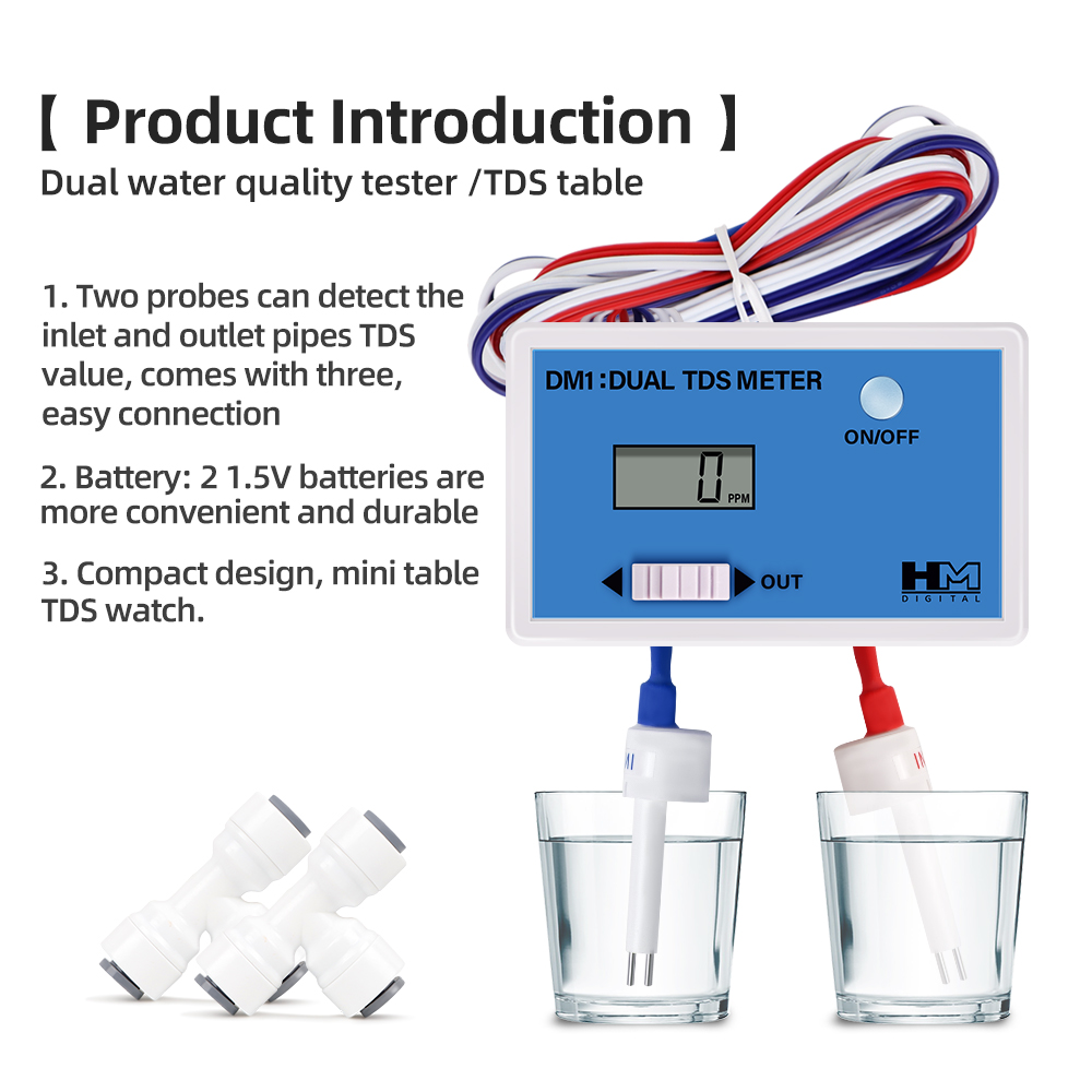 DM1 Dual TDS Water Quality Tes - đánh giá và giá Ec Meter Digital