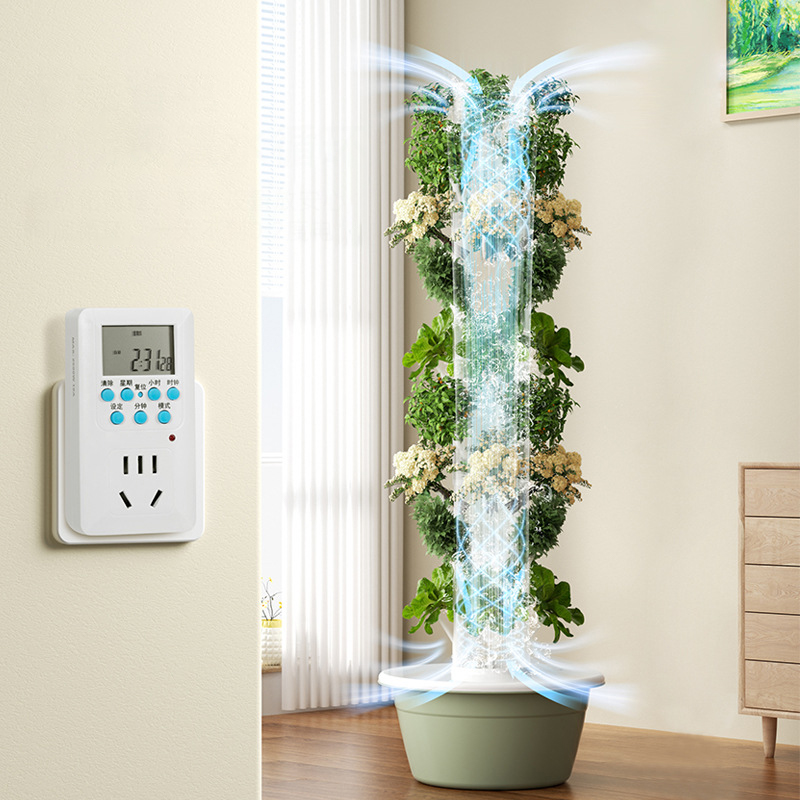 With Led Grow Light Space Tree - đánh giá và giá Hydroponic Tower Planter